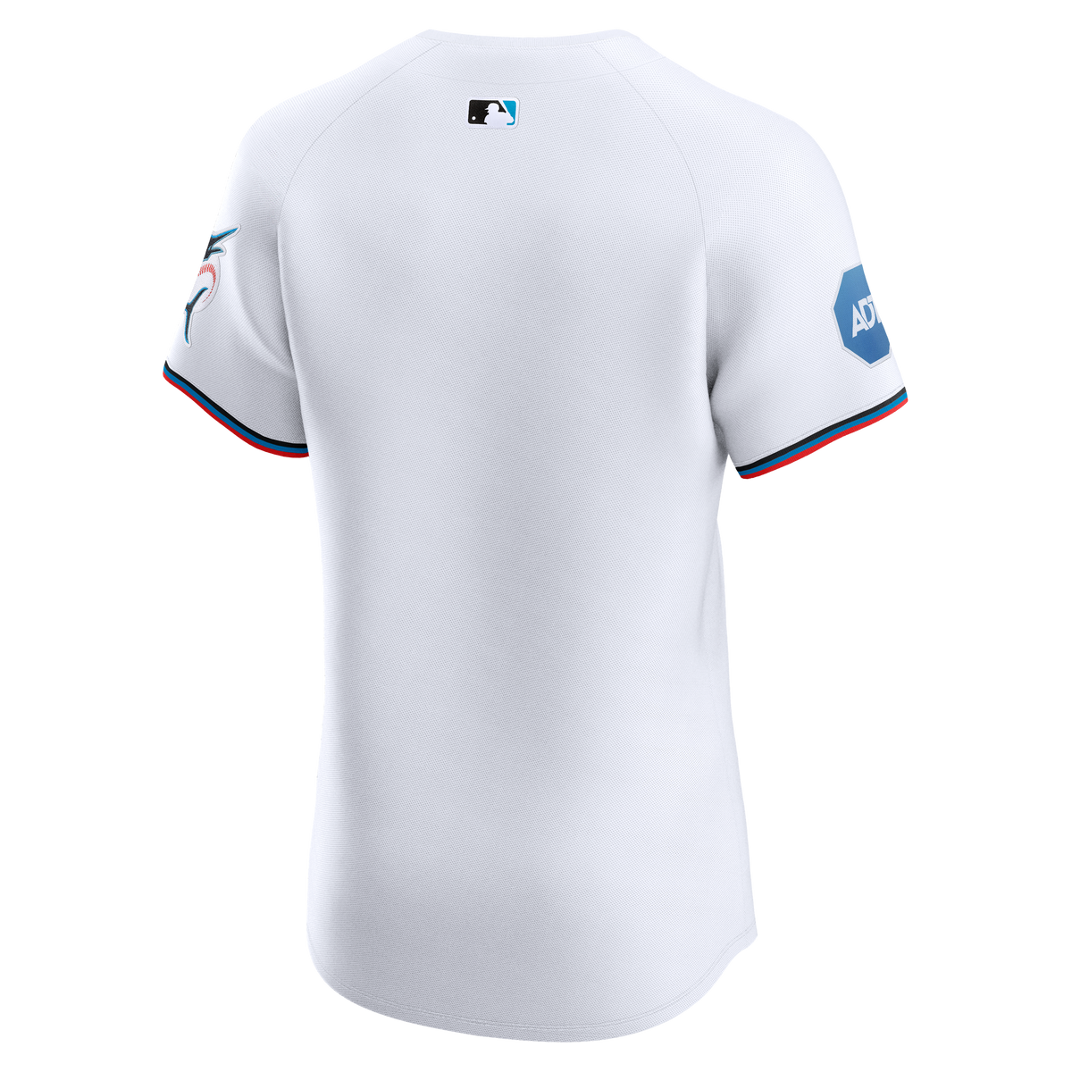 Men's Miami Marlins Nike White Home Elite Jersey - 8