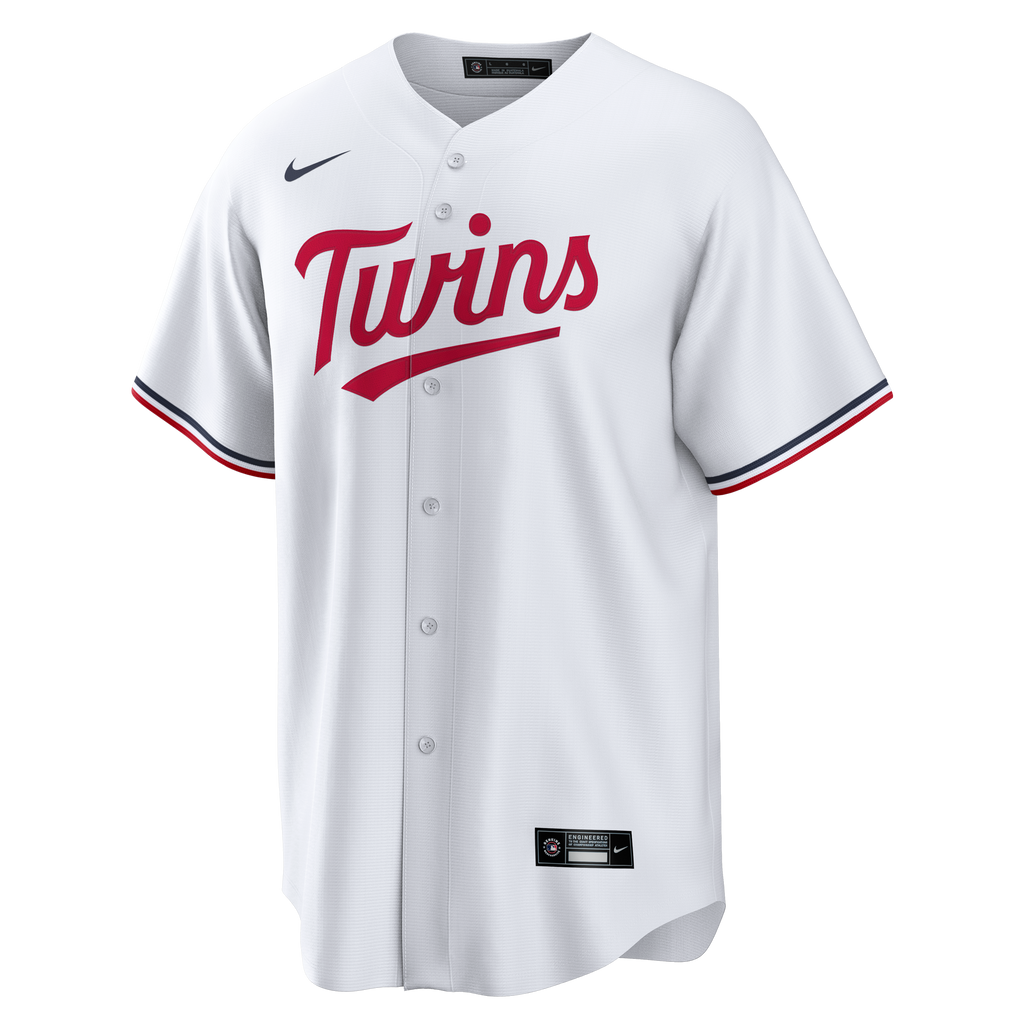 Men's Minnesota Twins Nike White Home Big & Tall Replica Jersey - 3
