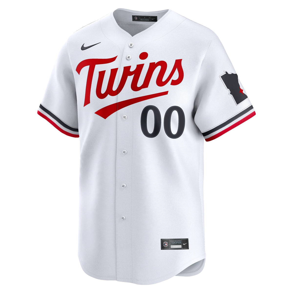 Men's Minnesota Twins Nike White Home Limited Custom Jersey - 3