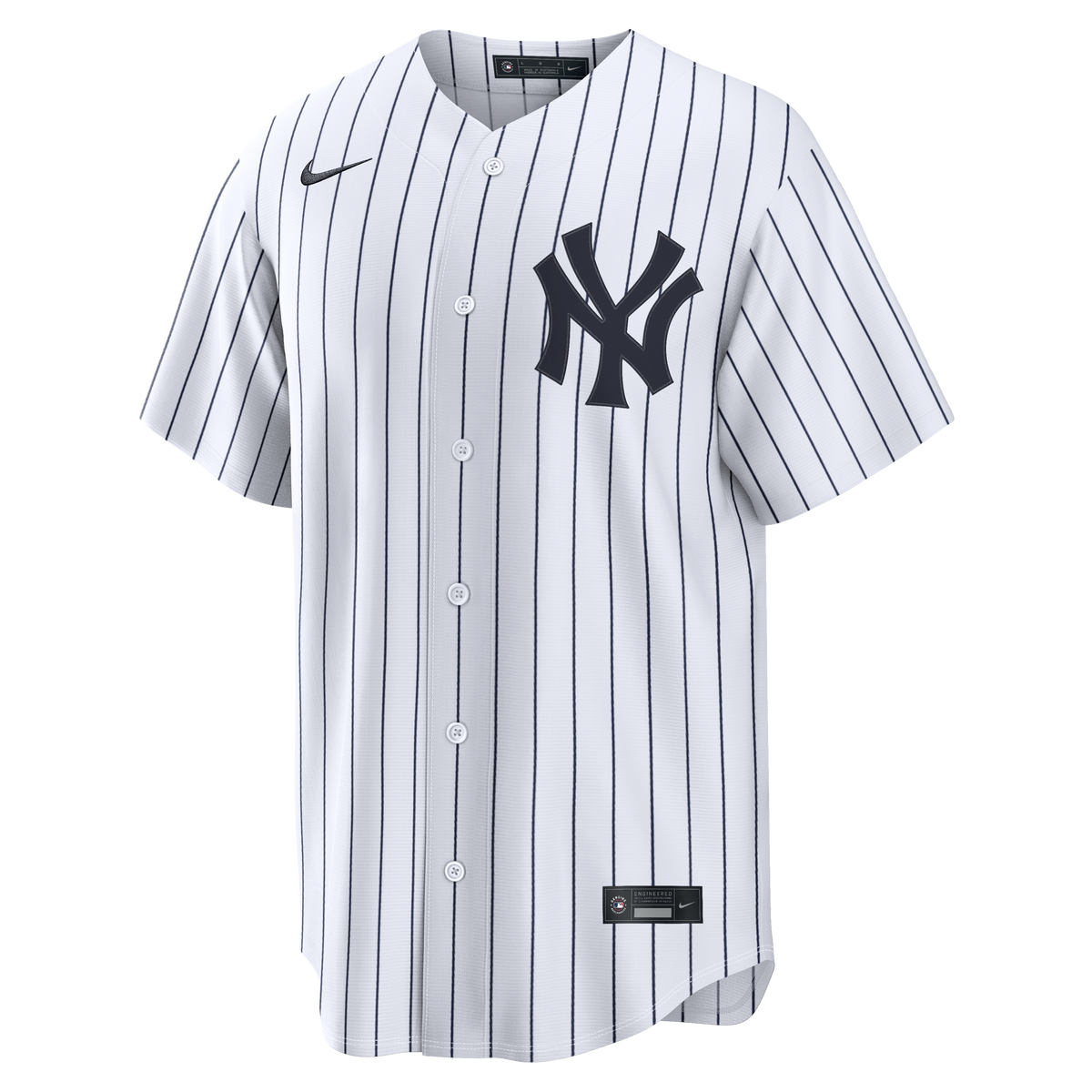 Men's New York Yankees Nike White Home Replica Custom Jersey - 3