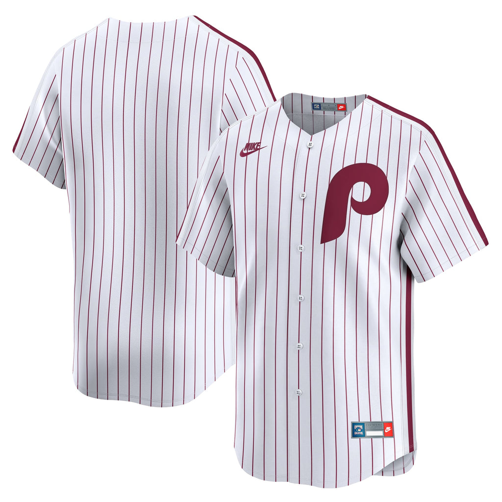 Men's Philadelphia Phillies Nike White Cooperstown Collection Limited Jersey - 2