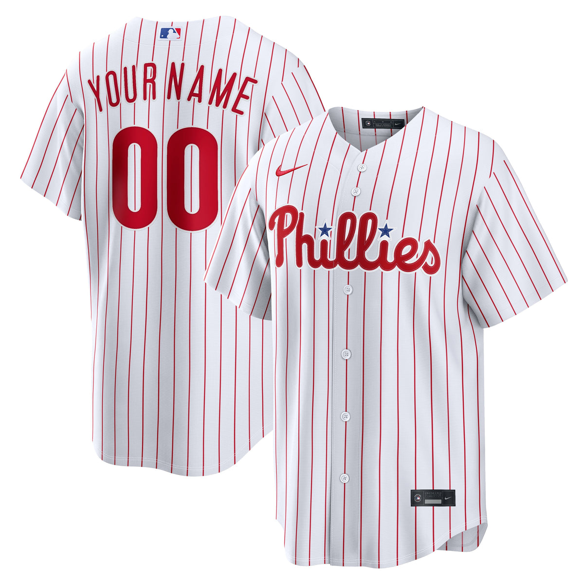 Men's Philadelphia Phillies Nike White Home Stadium Custom Jersey