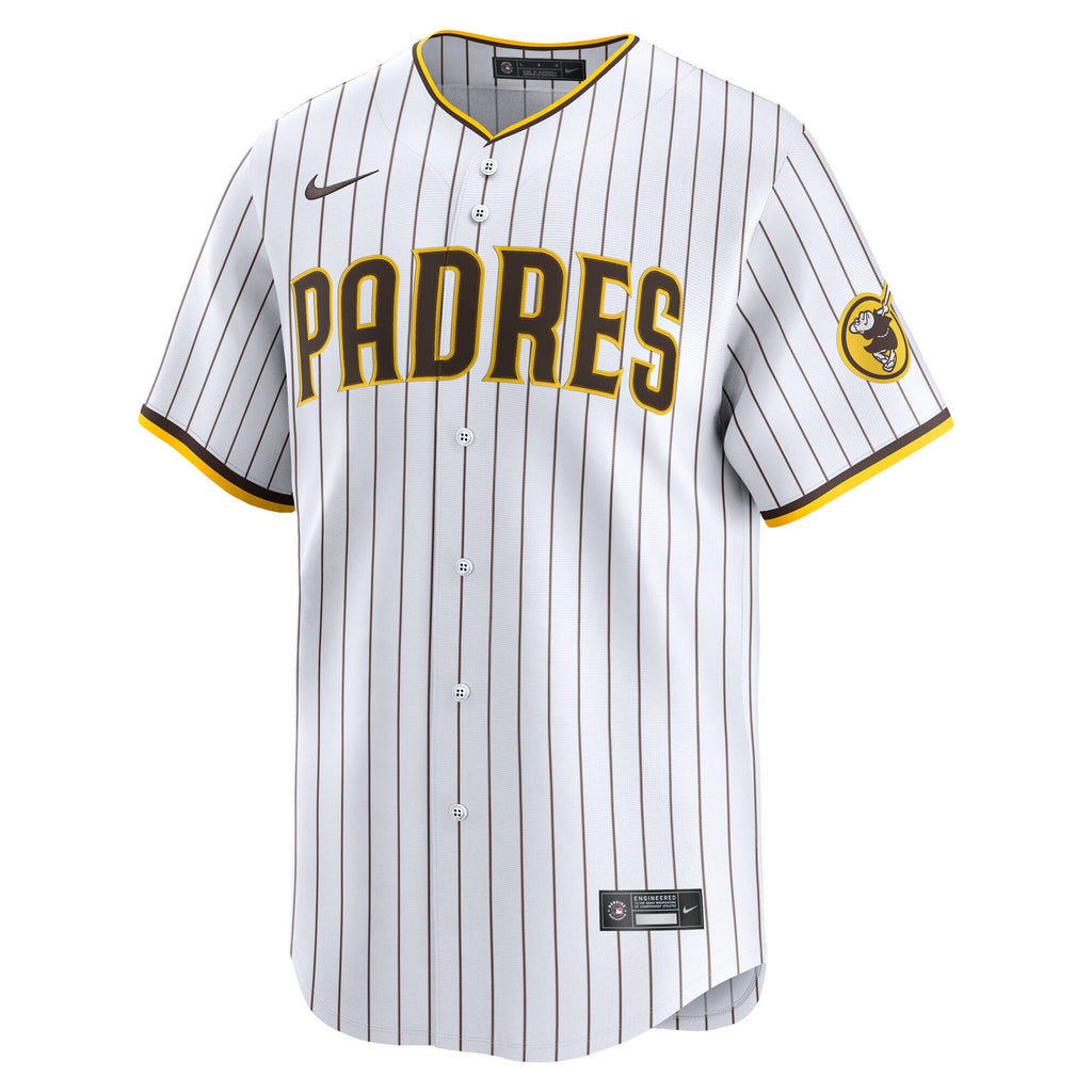 Men's San Diego Padres Nike White Home Limited Jersey - 3