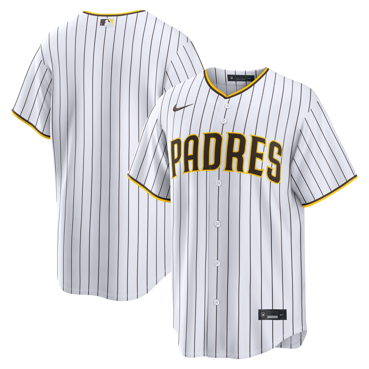 Men's San Diego Padres Nike White Home Replica Jersey - 2