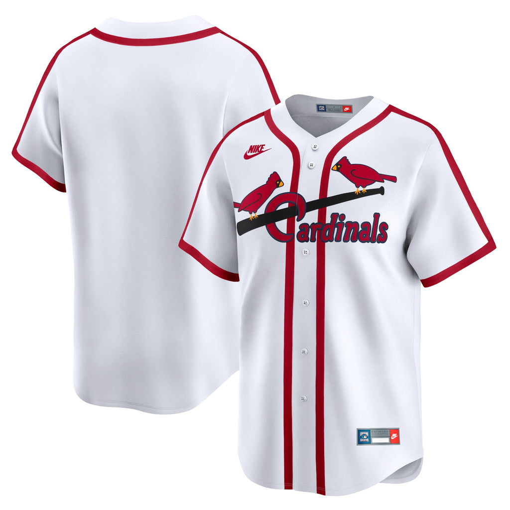 Men's St. Louis Cardinals Nike White Cooperstown Collection Limited Jersey