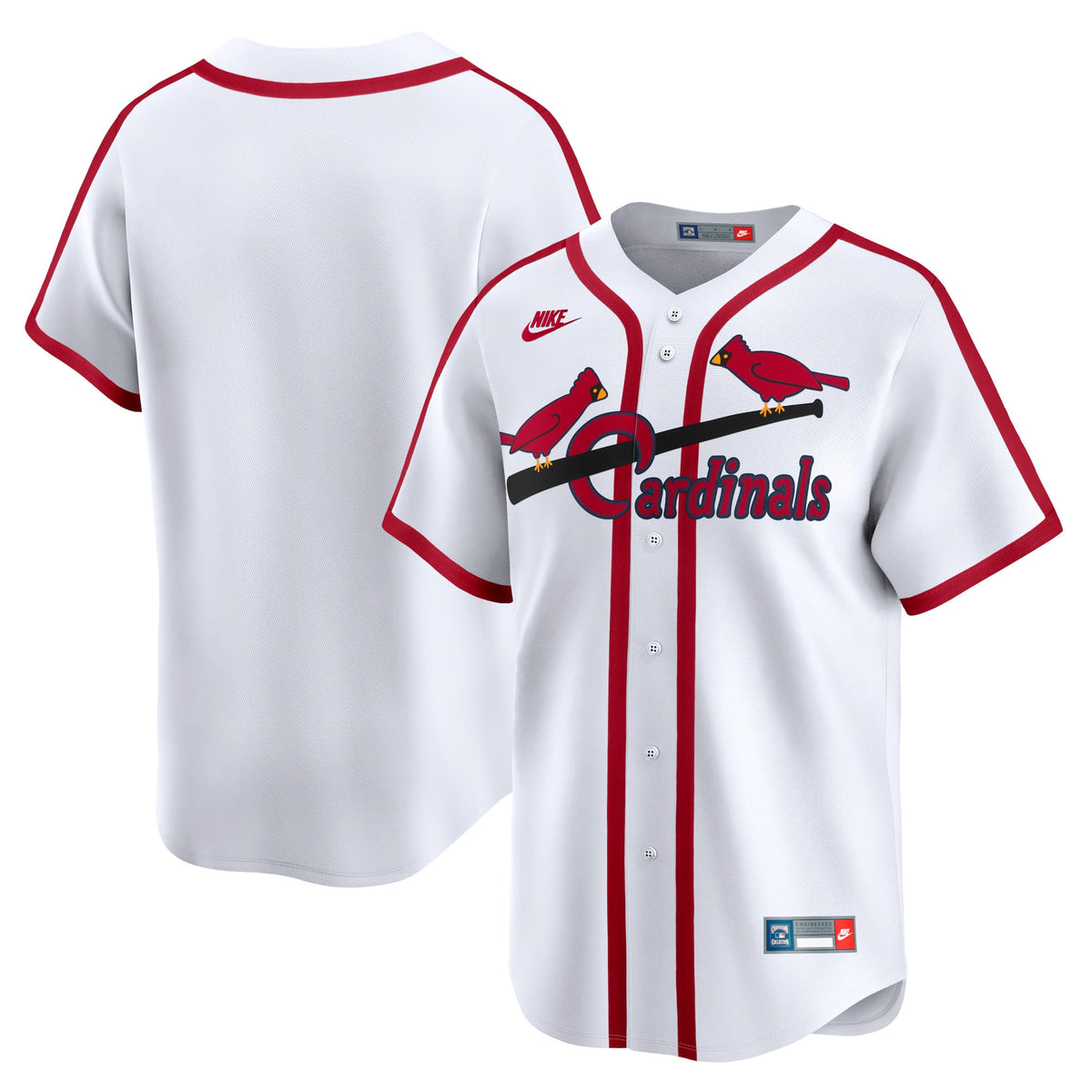 Men's St. Louis Cardinals Nike White Cooperstown Collection Limited Jersey