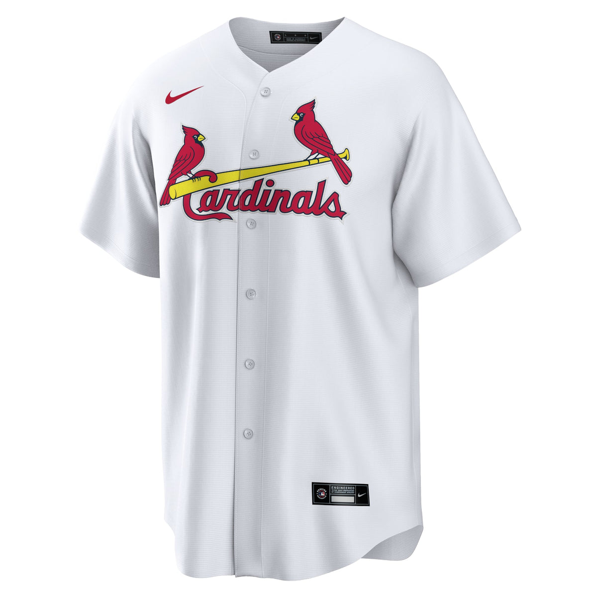 Men's St. Louis Cardinals Nike White Home Replica Team Jersey - 3