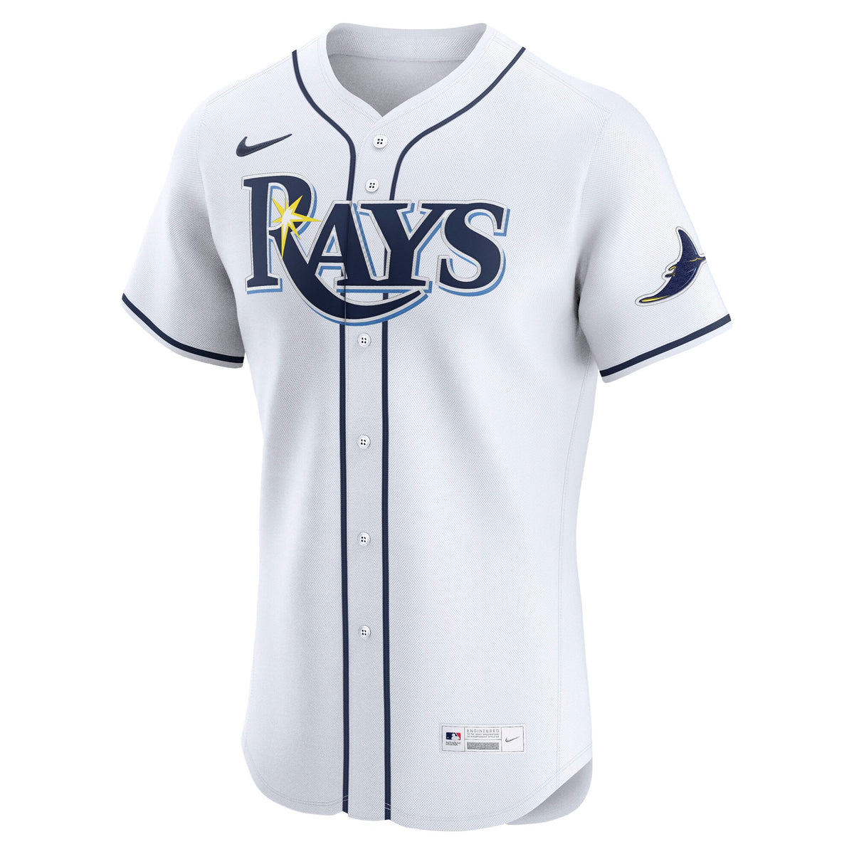Men's Tampa Bay Rays Nike White Home Elite Jersey - 3
