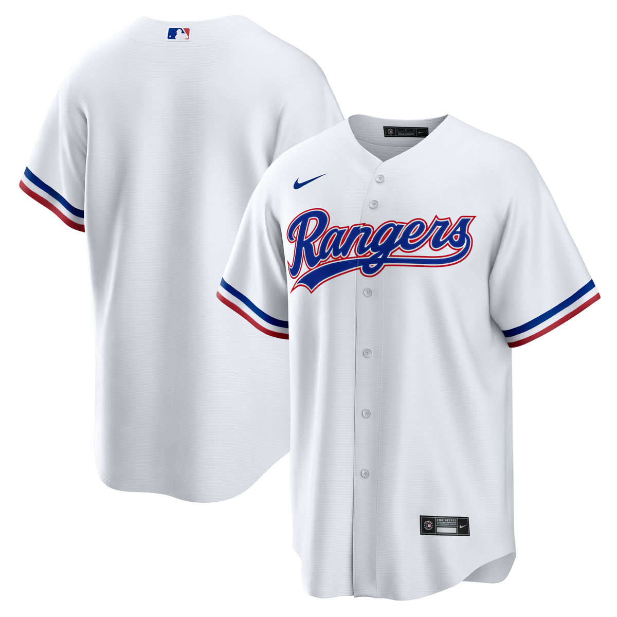 Men's Texas Rangers Nike White Home Big & Tall Replica Jersey - 2