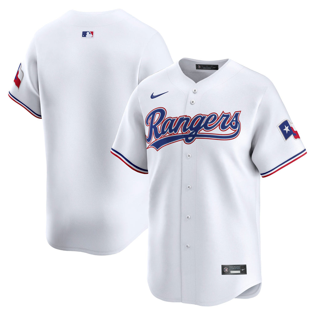 Men's Texas Rangers Nike White Home Limited Jersey