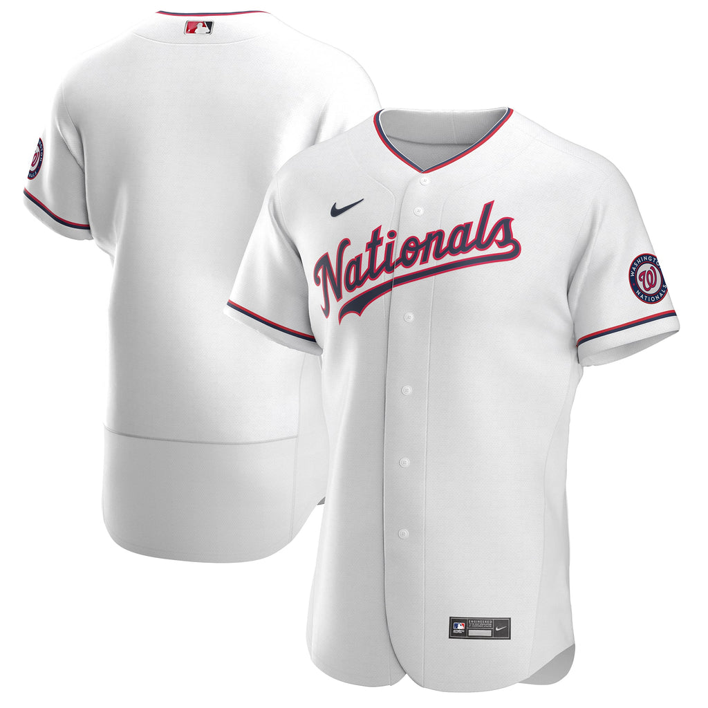 Men's Washington Nationals Nike White Alternate Authentic Team Jersey - 2