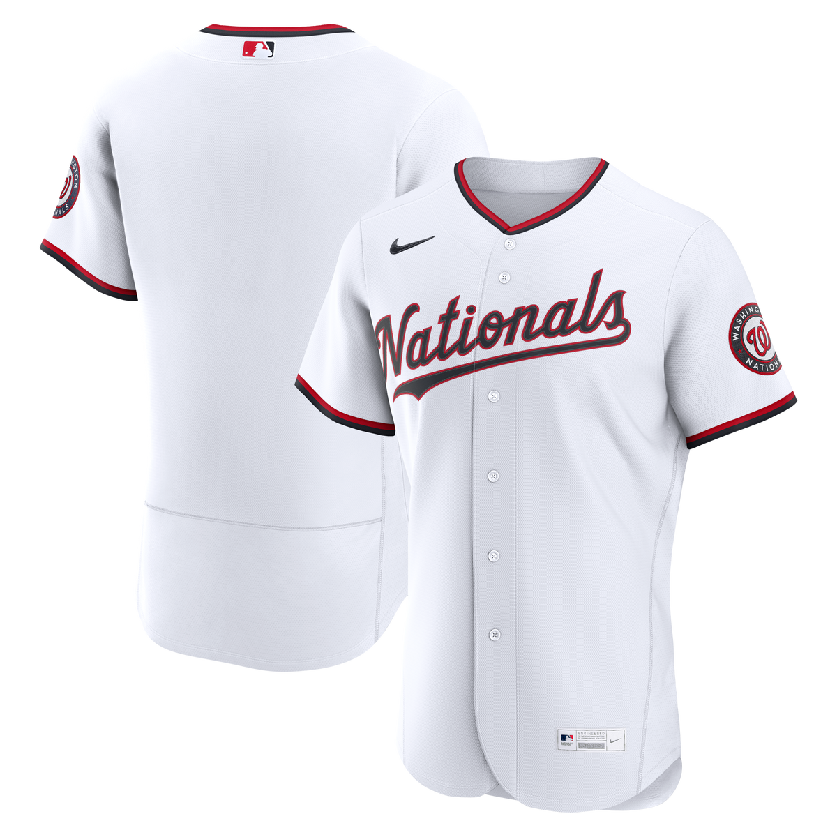Men's Washington Nationals Nike White Home Authentic Jersey - 2