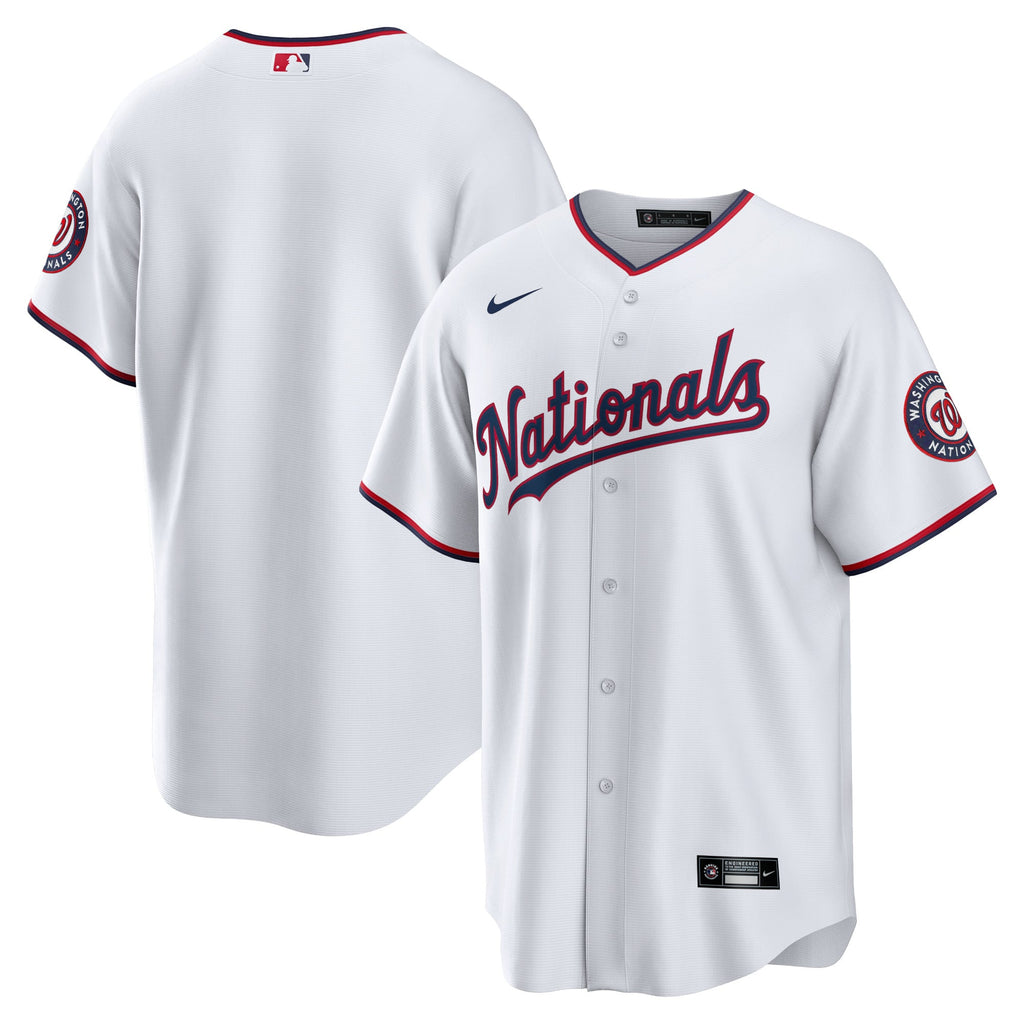 Men's Washington Nationals Nike White Home Blank Replica Jersey - 2