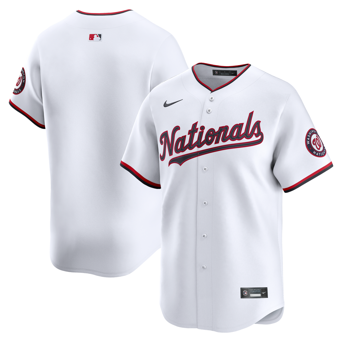 Men's Washington Nationals Nike White Home Limited Jersey - 2