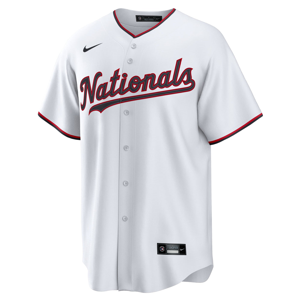 Men's Washington Nationals Nike White Home Replica Jersey - 3
