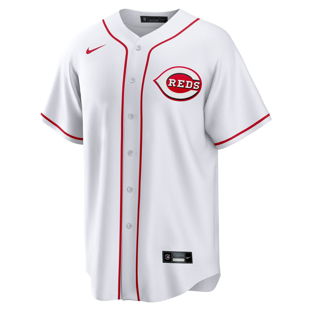 Men's Cincinnati Reds Will Benson Nike White Home Replica Jersey - 3