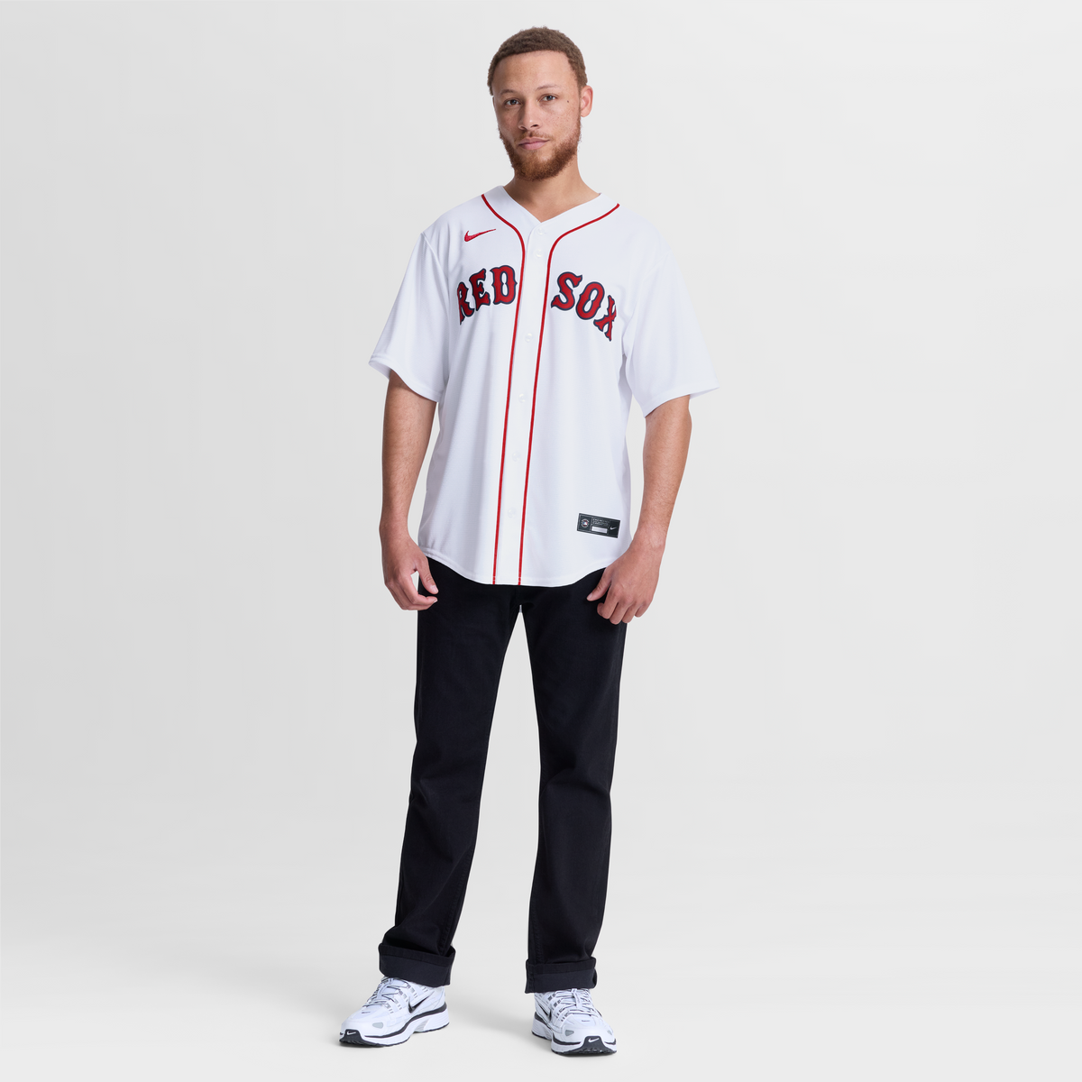 Men's Boston Red Sox Willson Contreras Nike White Home Replica Jersey - 5