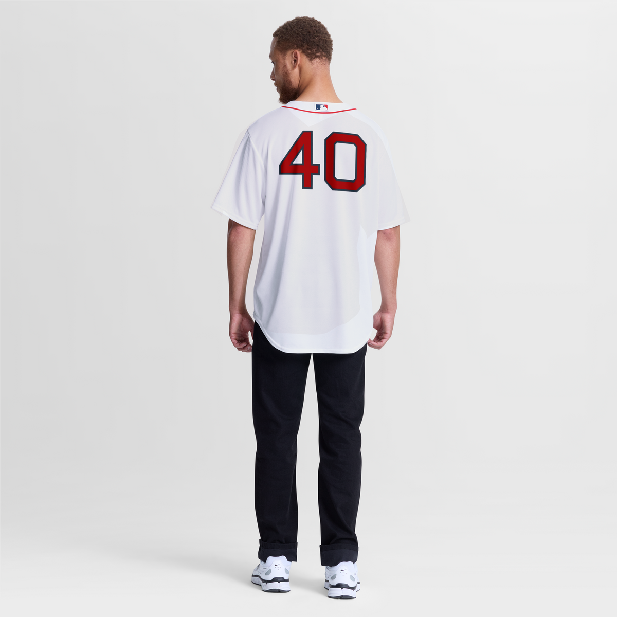 Men's Boston Red Sox Willson Contreras Nike White Home Replica Jersey - 6