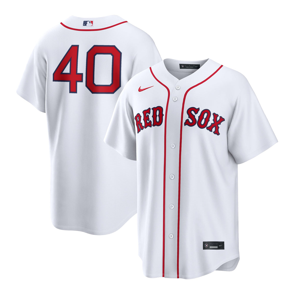 Men's Boston Red Sox Willson Contreras Nike White Home Replica Jersey