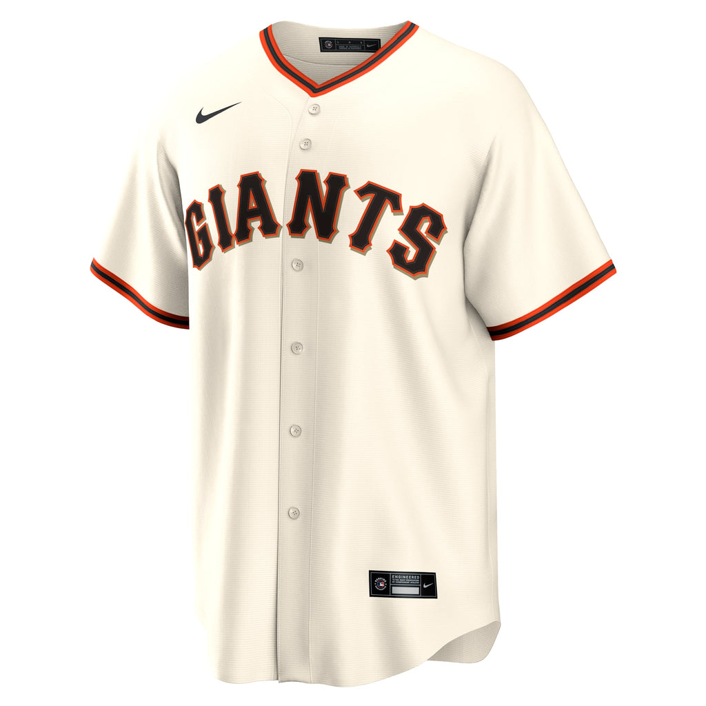 Men's San Francisco Giants Willy Adames Nike Cream Home Replica Jersey - 3