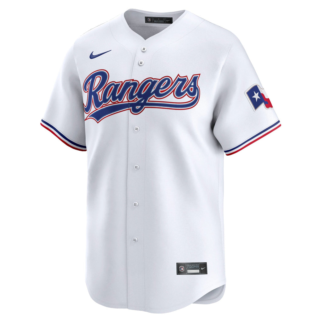 Men's Texas Rangers Wyatt Langford Nike White Home Limited Player Jersey - 3