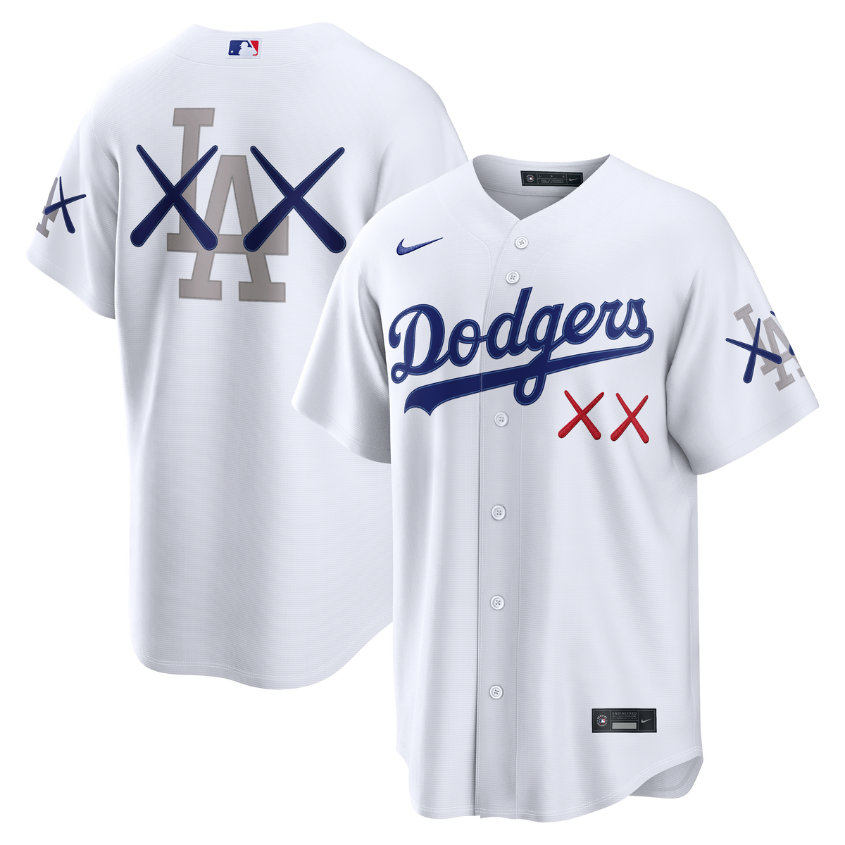 Men's Los Angeles Dodgers Nike x KAWS White Stadium Jersey