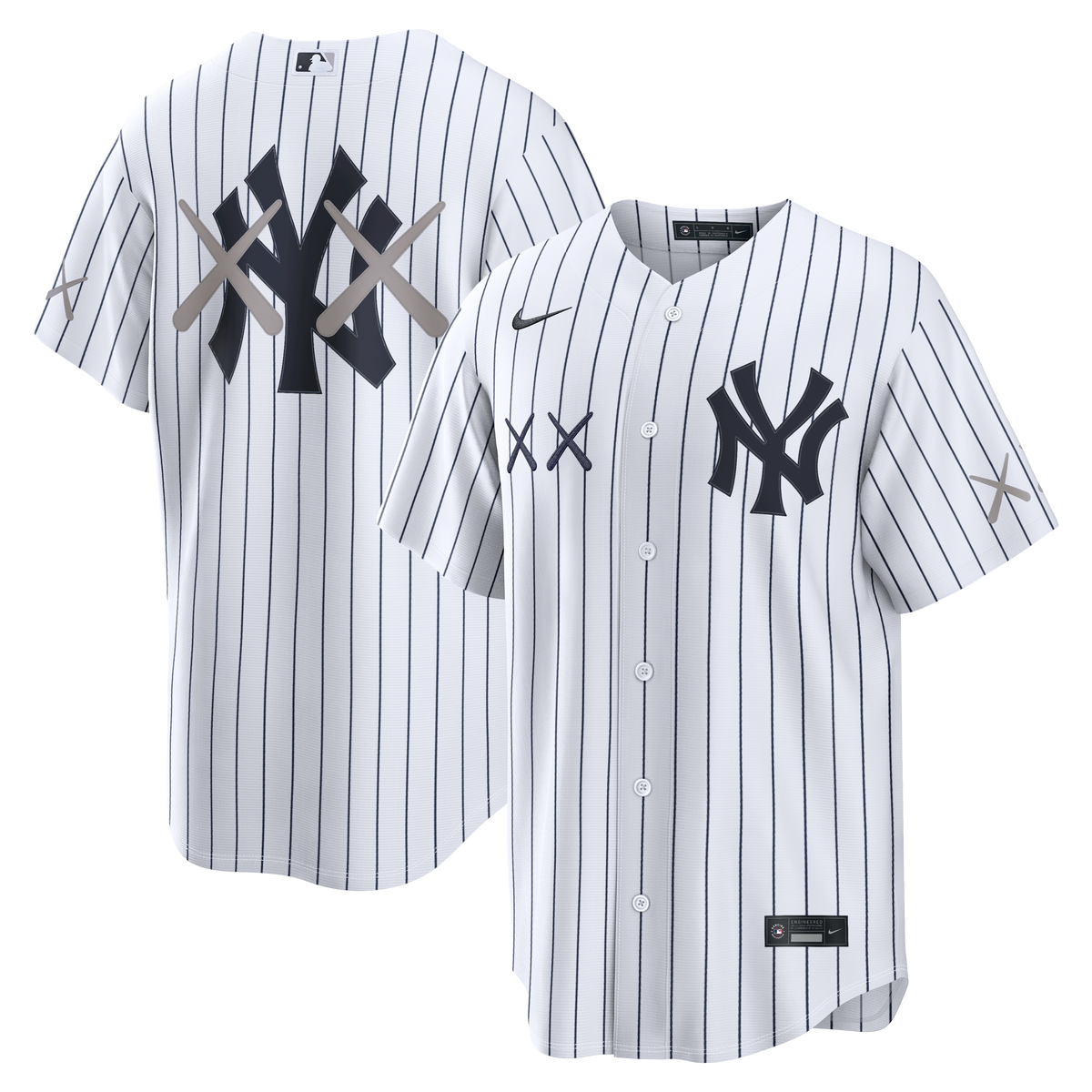 Men's New York Yankees Nike x KAWS White Stadium Jersey - 2
