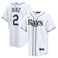 Men's Tampa Bay Rays Yandy Díaz Nike White Home Replica Jersey