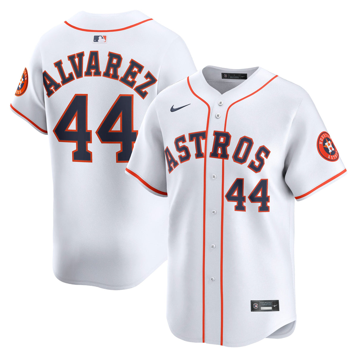 Men's Houston Astros Yordan Alvarez Nike White Home Limited Player Jersey