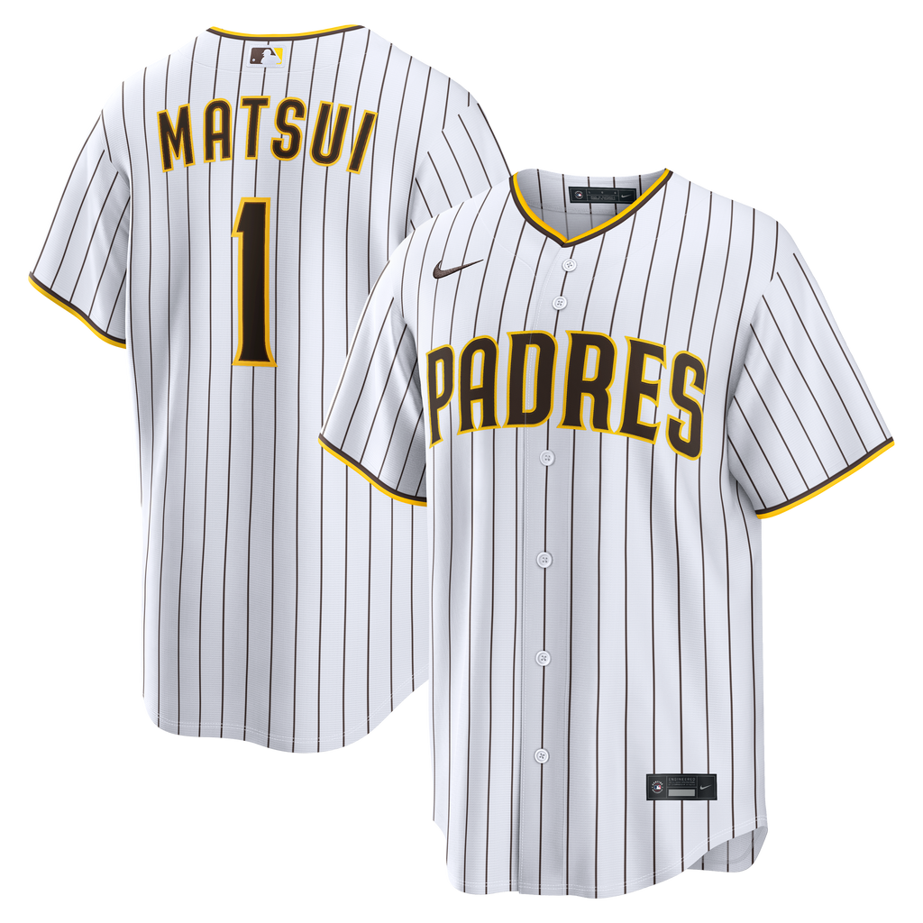Men's San Diego Padres Yuki Matsui Nike White Home Replica Jersey
