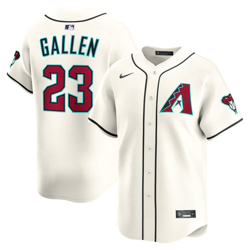 Men's Arizona Diamondbacks Zac Gallen Nike Cream Home Limited Player Jersey - 2