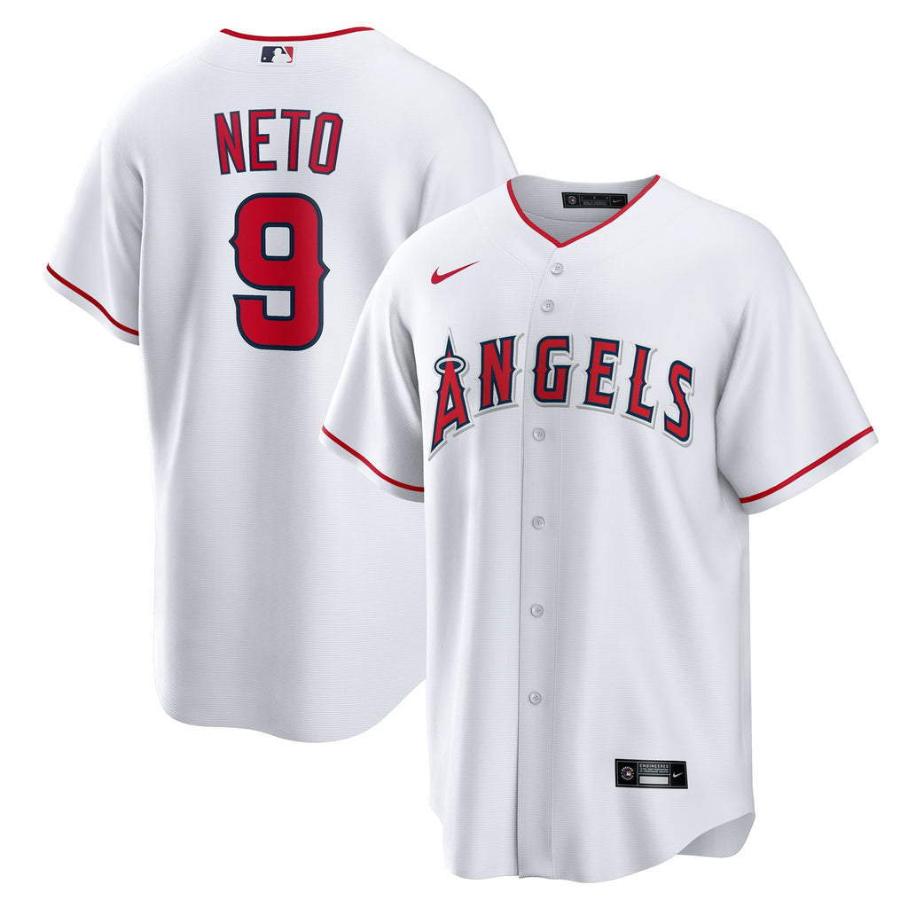 Men's Los Angeles Angels Zach Neto Nike White Home Replica Jersey - 2