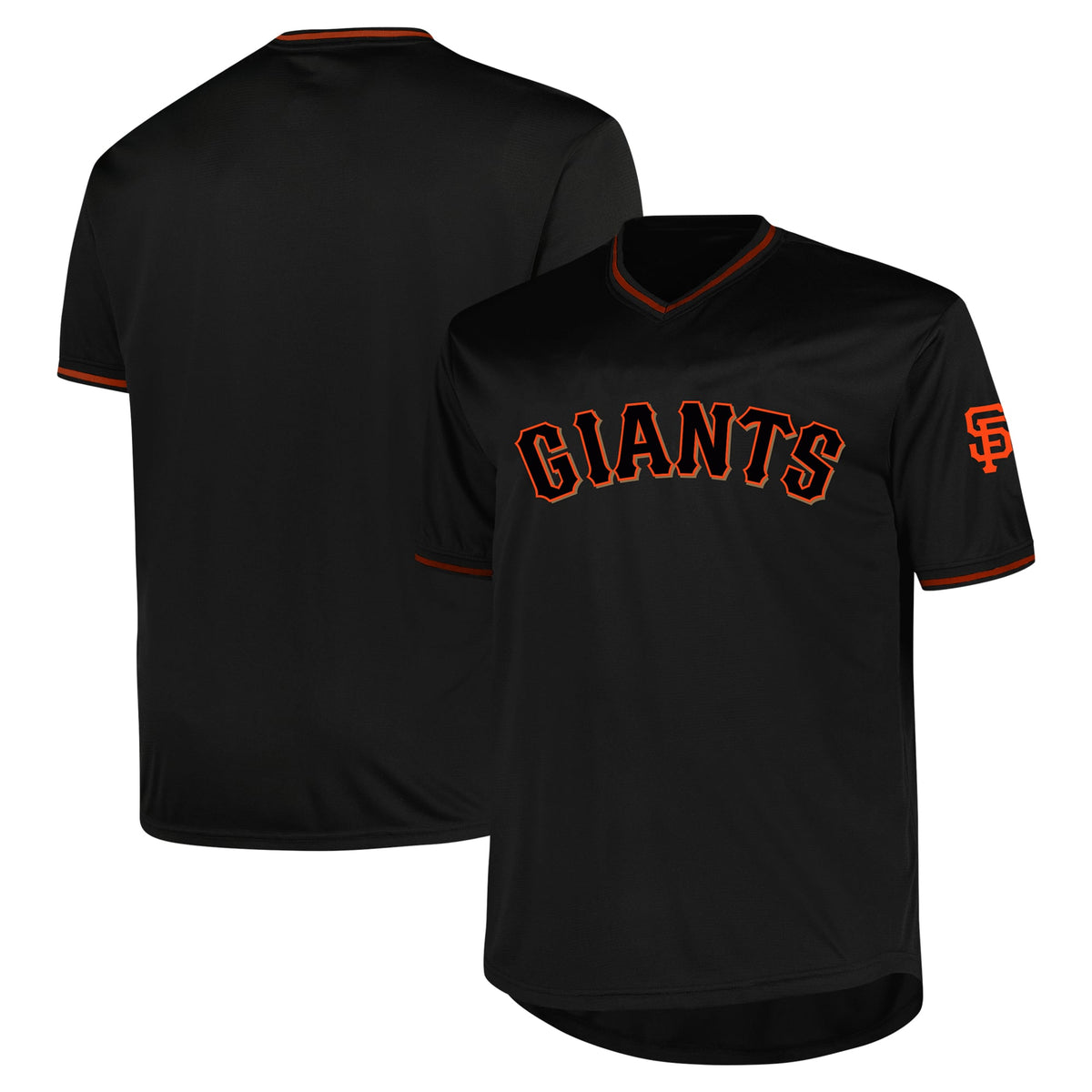 Men's San Francisco Giants Profile Black Big & Tall Pop Fashion Jersey - 2