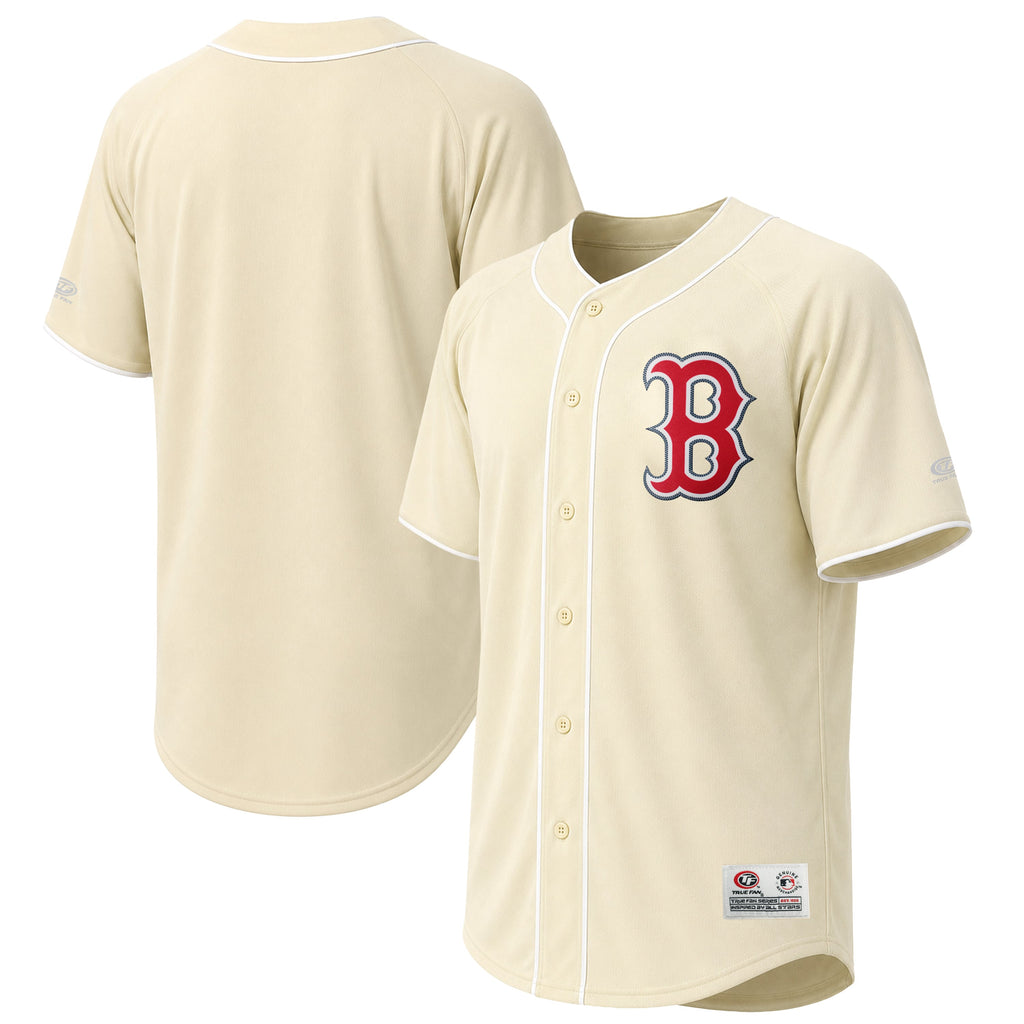 Men's Boston Red Sox Stitches Cream Fashion Jersey - 2