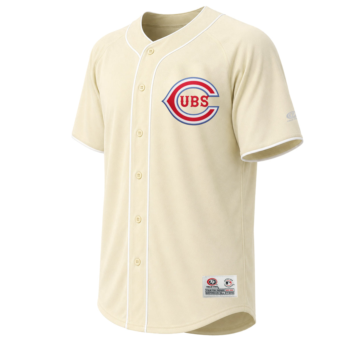 Men's Chicago Cubs Stitches Cream Fashion Jersey - 3