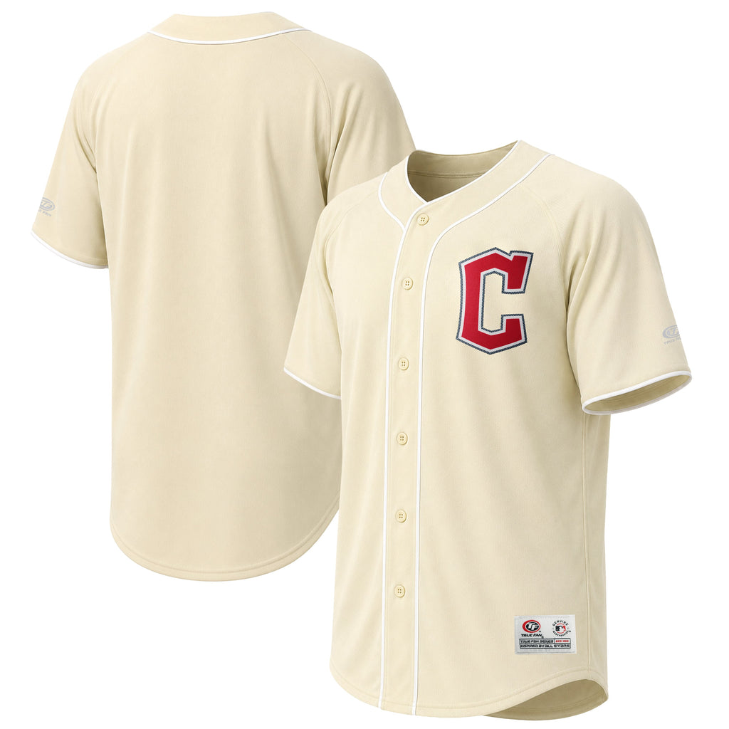 Men's Cleveland Guardians Stitches Cream Fashion Jersey - 2