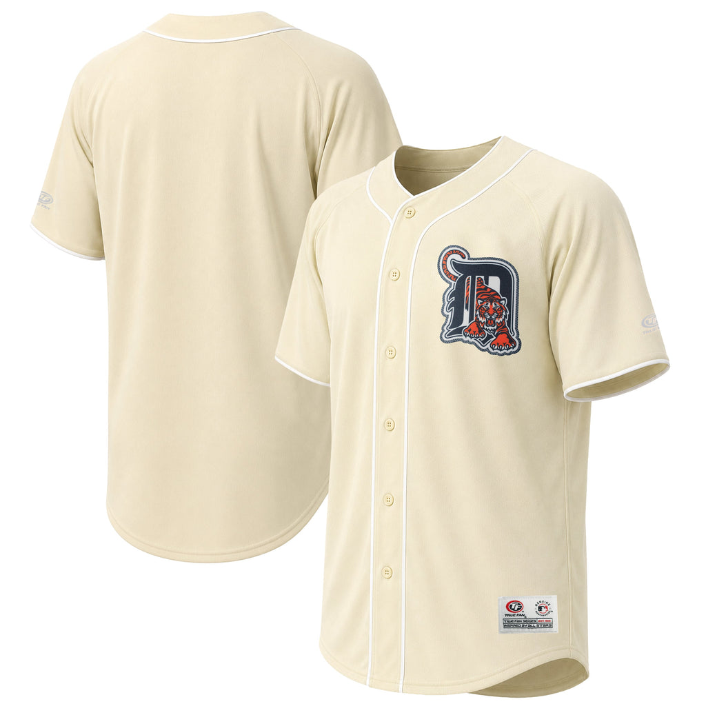 Men's Detroit Tigers Stitches Cream Fashion Jersey