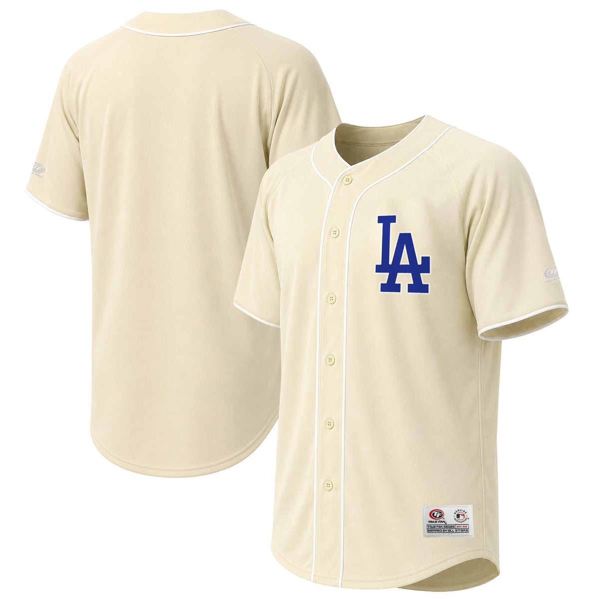 Men's Los Angeles Dodgers Stitches Cream Fashion Jersey - 2