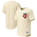 Men's Minnesota Twins Stitches Cream Fashion Jersey