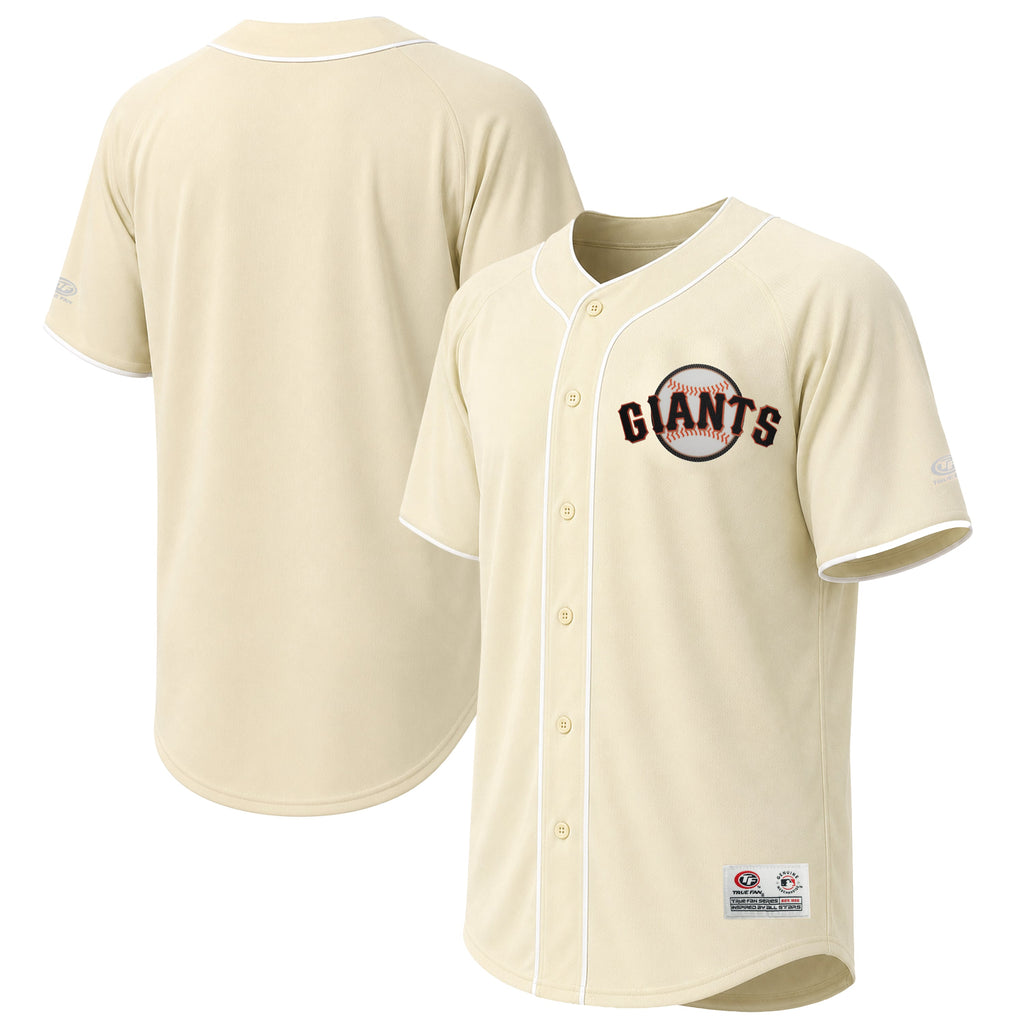 Men's San Francisco Giants Stitches Cream Fashion Jersey - 2