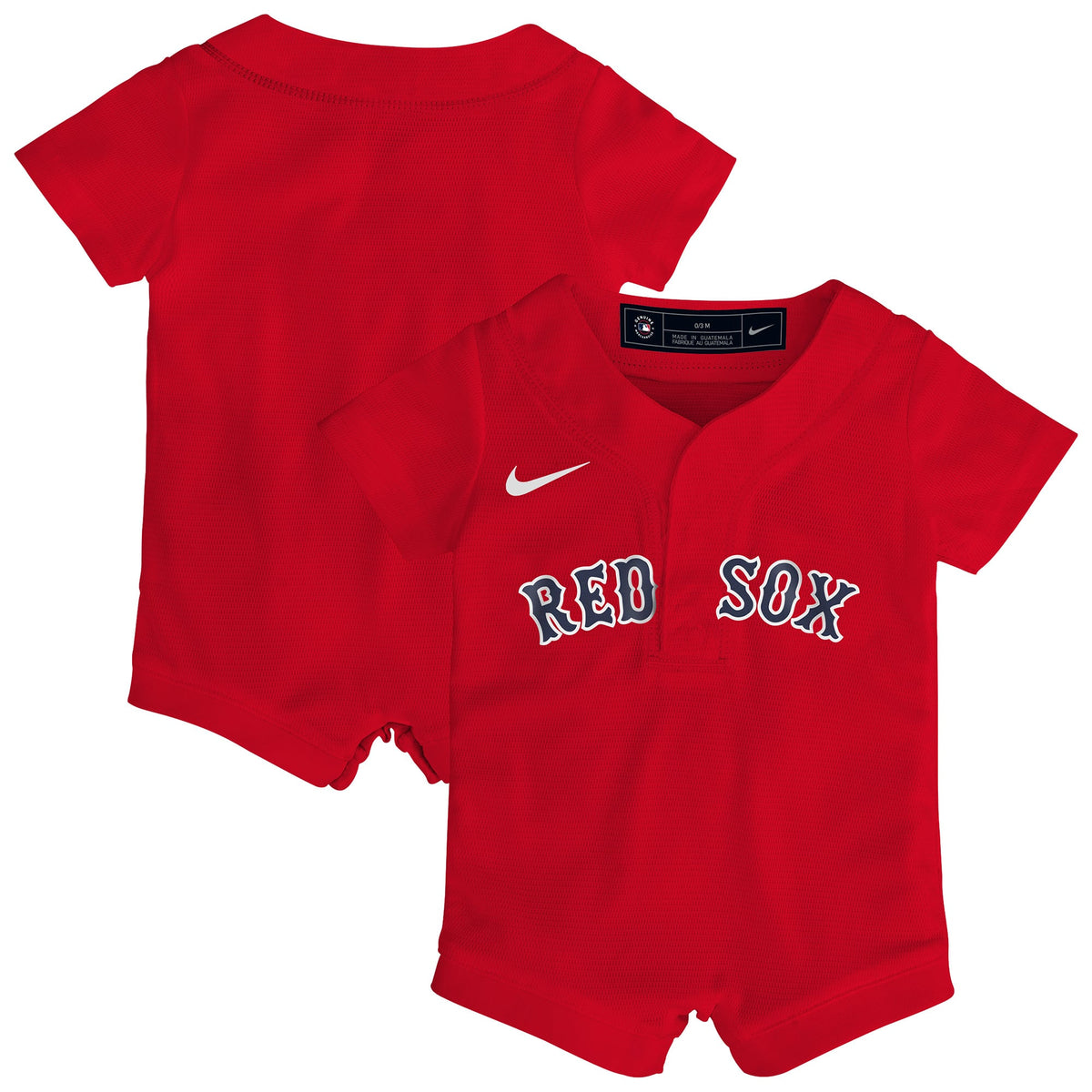 Newborn Boston Red Sox Nike Red Alternate Replica Romper Jersey - 2