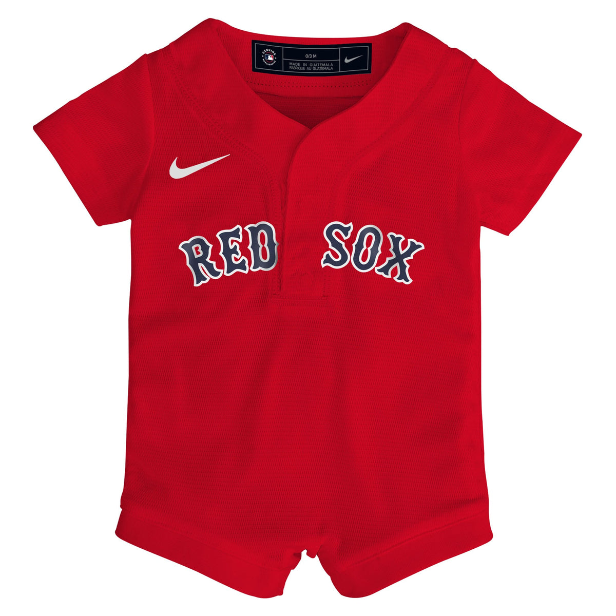 Newborn Boston Red Sox Nike Red Alternate Replica Romper Jersey - 3