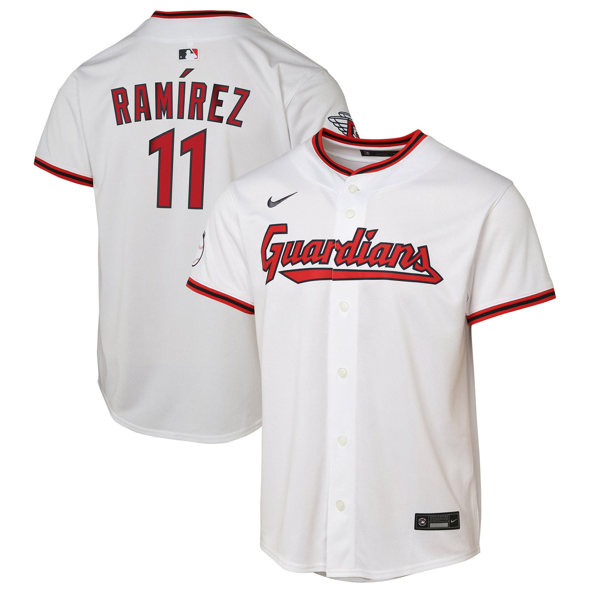 Youth Cleveland Guardians José Ramírez Nike White Home Limited Player Jersey - 2