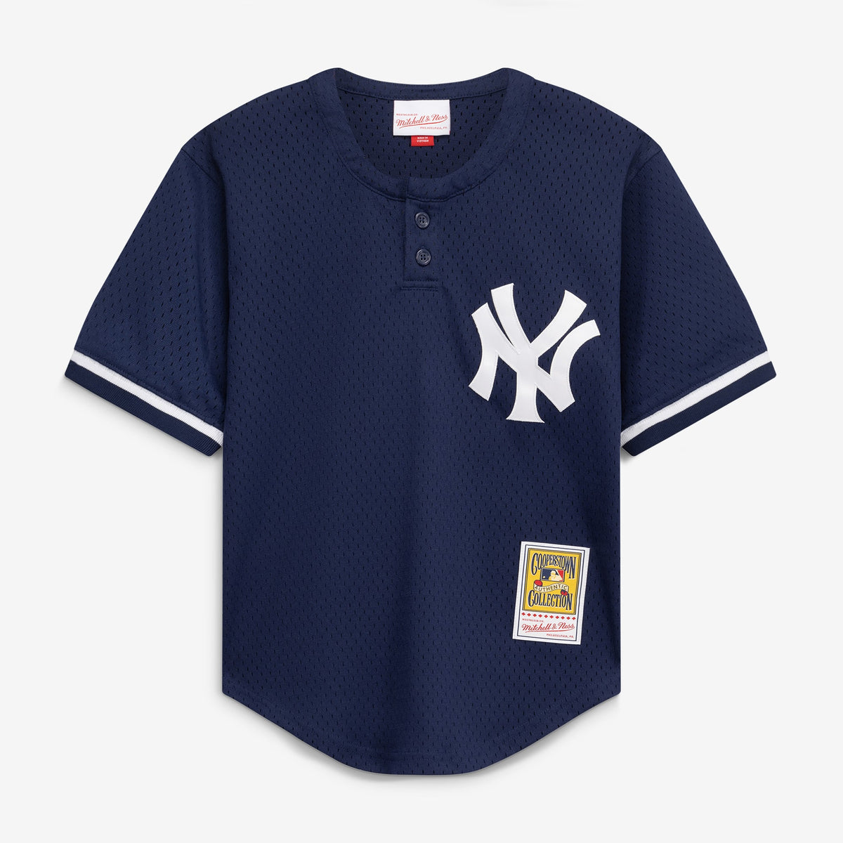 Toddler New York Yankees Derek Jeter Mitchell & Ness Navy Cooperstown Collection Mesh Batting Practice Jersey - 3