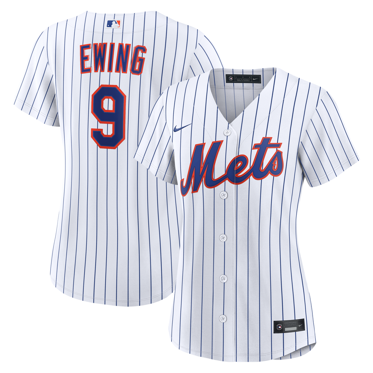 Women's New York Mets AJ Ewing Nike White Home Replica Jersey