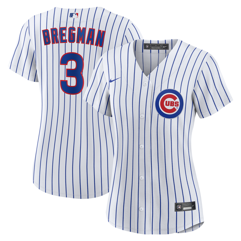 Women's Chicago Cubs Alex Bregman Nike White Home Replica Jersey