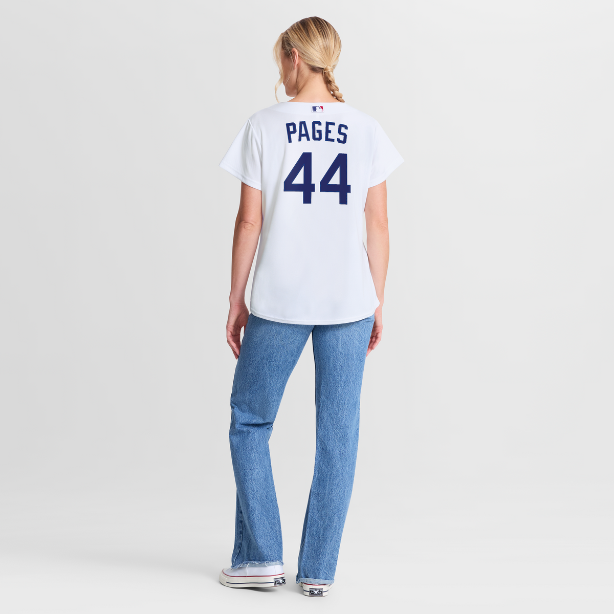 Women's Los Angeles Dodgers Andy Pages Nike White Home Replica Jersey - 6