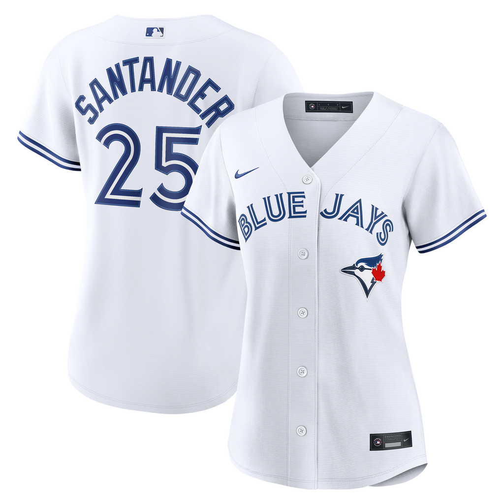 Women's Toronto Blue Jays Anthony Santander Nike White Home Replica Jersey