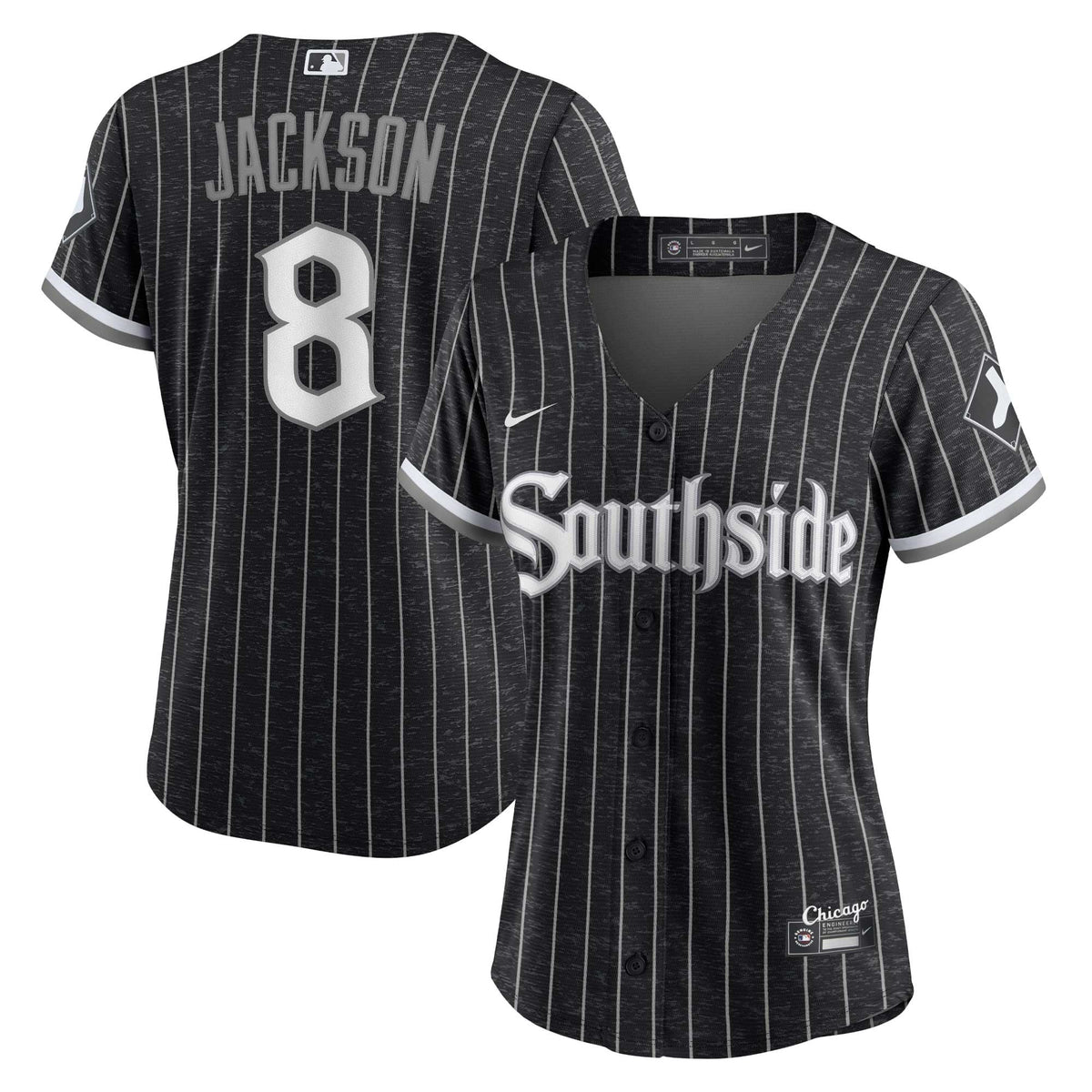 Women's Chicago White Sox Bo Jackson Nike Black City Connect Replica Player Jersey - 2