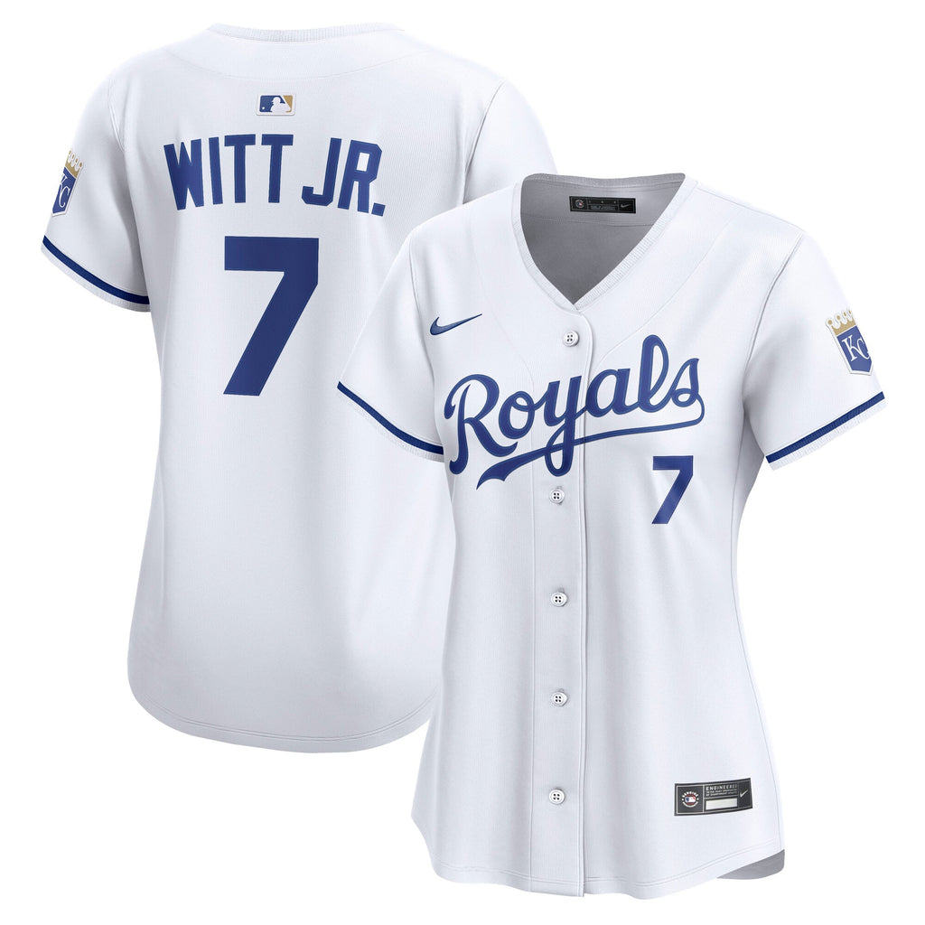 Women's Kansas City Royals Bobby Witt Jr. Nike White Home Limited Player Jersey - 2